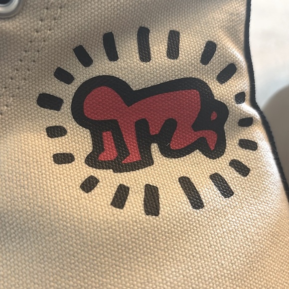 New in Box! Custom Keith Haring Converse women’s Sz 8 - Picture 6 of 11